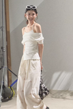 Skin friendly One shoulder Top T-shirt