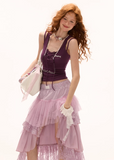 Fake Two piece Vest Slimming Inner Top