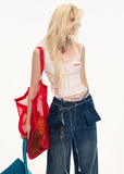 Fake Two piece Vest Slimming Inner Top