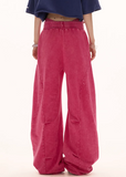 Straight leg sports sweatpants lazy casual pants