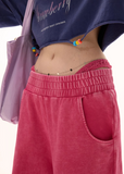 Straight leg sports sweatpants lazy casual pants