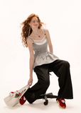 Lace Suspender Waist-Cinch Dress