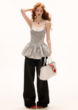 Lace Suspender Waist-Cinch Dress