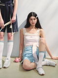 Tennis Girls Fake Three Piece Color tops