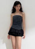 Layered Black & White Puffy Skirt