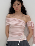 Lyocell One-Shoulder Strap Top