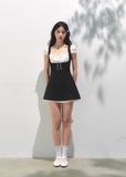 Retro Square Charm Dress