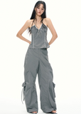 Lace V-Neck Camisole & Pants Set