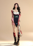Long Sleeve Lace Strap T-shirt style Dress