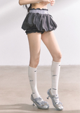 Skinny Flower White Short Skirt