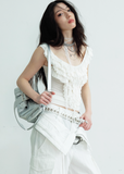 Layered One-Shoulder Slim Fit Tank Top