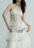 Romantic Fairy Style Lace Long Strap Dress