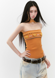 Wool Flower Lace Two-Way Chest Wrap Halter Top