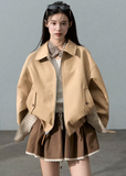 Loose Fit Plaid Jacket Reversible
