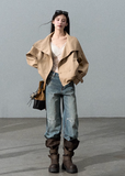 Burnt Flower Wide-Leg Jeans