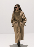 Through the Oak Forest  Khaki Lyocell Trench