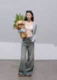 Huge Tenderness  Wool-Silk Slim Knit Cardigan
