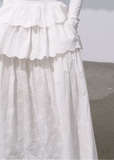 White Long-Sleeve Knit Dress  Frost Morning Edition