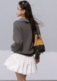 Fake Two-Piece Wool Dress