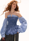 Seaside Bubble Skirt Dress