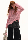 Letter Shoulder Knit