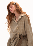 Houndstooth Belt Shirt