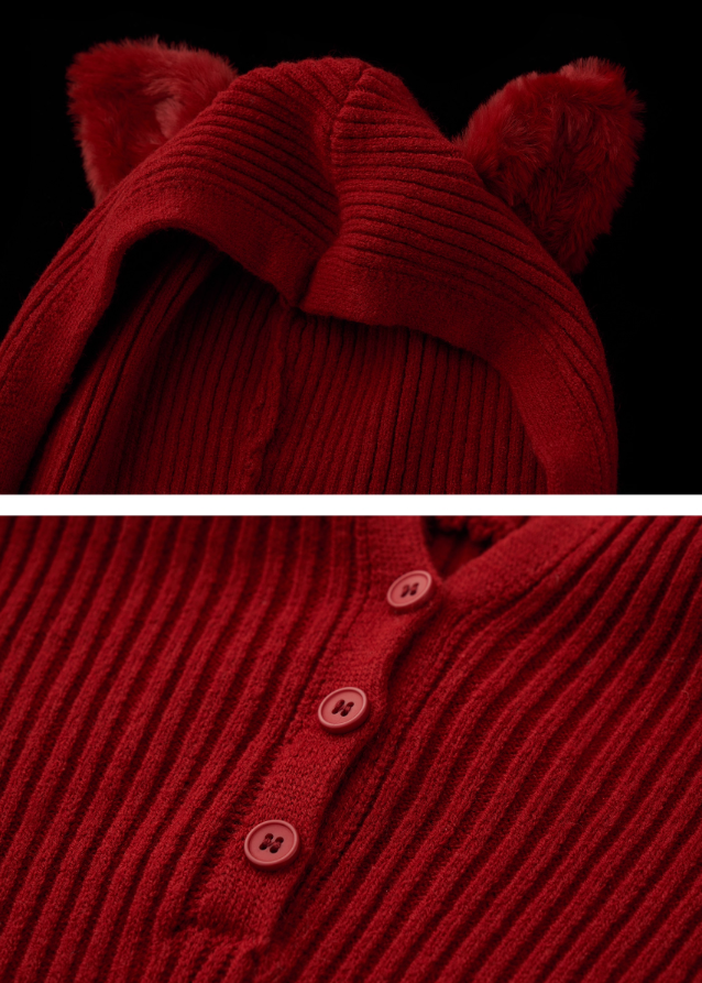 cat ear fleece sweater, kawaii hooded knit top, slim rib knit hoodie women, cute cat ear hoodie fall 2025, korean kawaii knitwear women, cute core street fashion, fall sweater cat hoodie, fleece ear hooded knit top, nowa tokyo cute girl style
