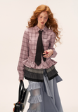 Layered Plaid Apron Skirt