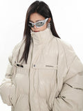PU Leather Deconstructed Strap Jacket