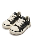 Chunky Canvas Fleece-Lace Sneakers