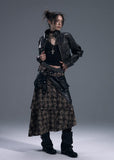 Distressed Slim Moto Leather Jacket
