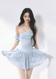 Waist cinching and slimming dress for women's