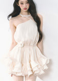 Imperial Sister Wind Hanging Neck short Dress