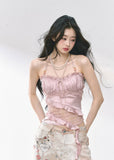 T-shirt Thin Waist top Halter neck
