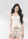 Fake Two T-shirt  Short Top