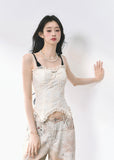 Fake Two T-shirt  Short Top