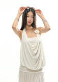 White no sleeve tops