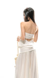 White no sleeve tops