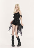 Midnight Bloom Strap Top