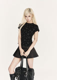Thorn Heart Cutout Crop Top