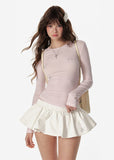 Baby Flare High-Waist Skirt Pant