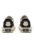Chunky Canvas Fleece-Lace Sneakers