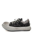 Mickey Collab Distressed Canvas Sneakers