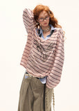 Wide-V Striped Long Sleeve