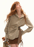 Houndstooth Belt Shirt