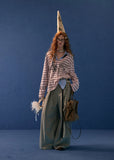 Wide-V Striped Long Sleeve