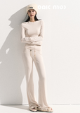 Soft Knit Pullover & Bootcut Pants Set  Casual Lounge Edit