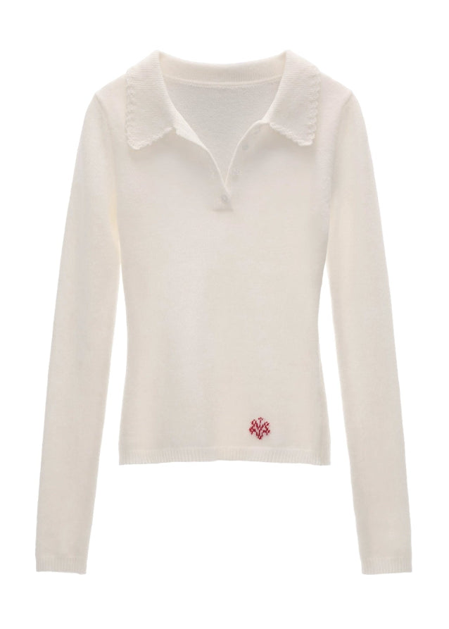 vintage crochet sweater women, puff sleeve lace knit top, romantic slim fit knitwear, fall winter feminine sweater, korean soft girl fashion, gentle sweet crochet top, v neck lace knit blouse, cottagecore puff sleeve sweater, nowa tokyo romantic knit style
