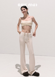 Faux Two-Piece Satin Top