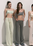 Soft Knit Pullover & Bootcut Pants Set  Casual Lounge Edit